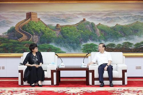 辛保安董事长会见北京市西城区区委书记孙军民